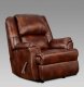 Chestnut Fabric Modern Elegant Rocker Recliner