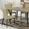 D794DT Dining Set 5Pc in Khaki & Black by Global w/D7772 Chairs