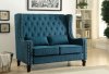 Alicante CM-BN6449TL Loveseat Bench in Dark Teal Linen