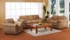 Tan Microfiber Living Room Set