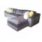 Casa Mesa Sectional Sofa D19500 in Dark Gray Fabric by Klaussner