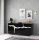 Stream Buffet in Black w/Silver Accent by Modern Art