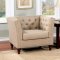 Imani Sofa CM6860 in Beige Fabric w/Options