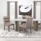 Carla Dining Table 106651 White Marble Top by Coaster w/Options