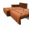 Neo Sectional Sofa in Orange Fabric by ESF w/Bed & Storage