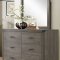 Woodrow Kids Bedroom 4Pc 2042T in Weathered Wood by Homelegance