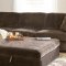 500703 Luka Sectional Sofa in Coffee Bean Fabric by Coaster