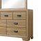 Renee CM7660 5Pc Bedroom Set in Natural Finish w/Options