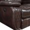 UR7260 Power Motion Sectional Sofa Brown Leather Gel by Global