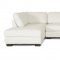 Orland Sectional Sofa White Bonded Leather - Wholesale Interiors