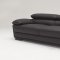 Black Full Top Grain Leather Modern 3PC Sofa Set w/Wood Legs