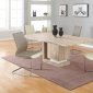 Tiffany Dining Table 5Pc Set in Light Oak by Chintaly