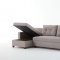 Mocca Sectional Sofa in Dupont Gray Fabric by Bellona