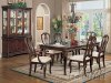 Brown Cherry Finish Classic Hamburg Dining Table By Acme