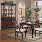 Brown Cherry Finish Classic Hamburg Dining Table By Acme