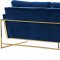 Mila Sofa 678 in Navy Velvet Fabric by Meridian w/Options