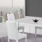 D2110DT Dining Set 5Pc in White by Global w/DG020DC Chairs