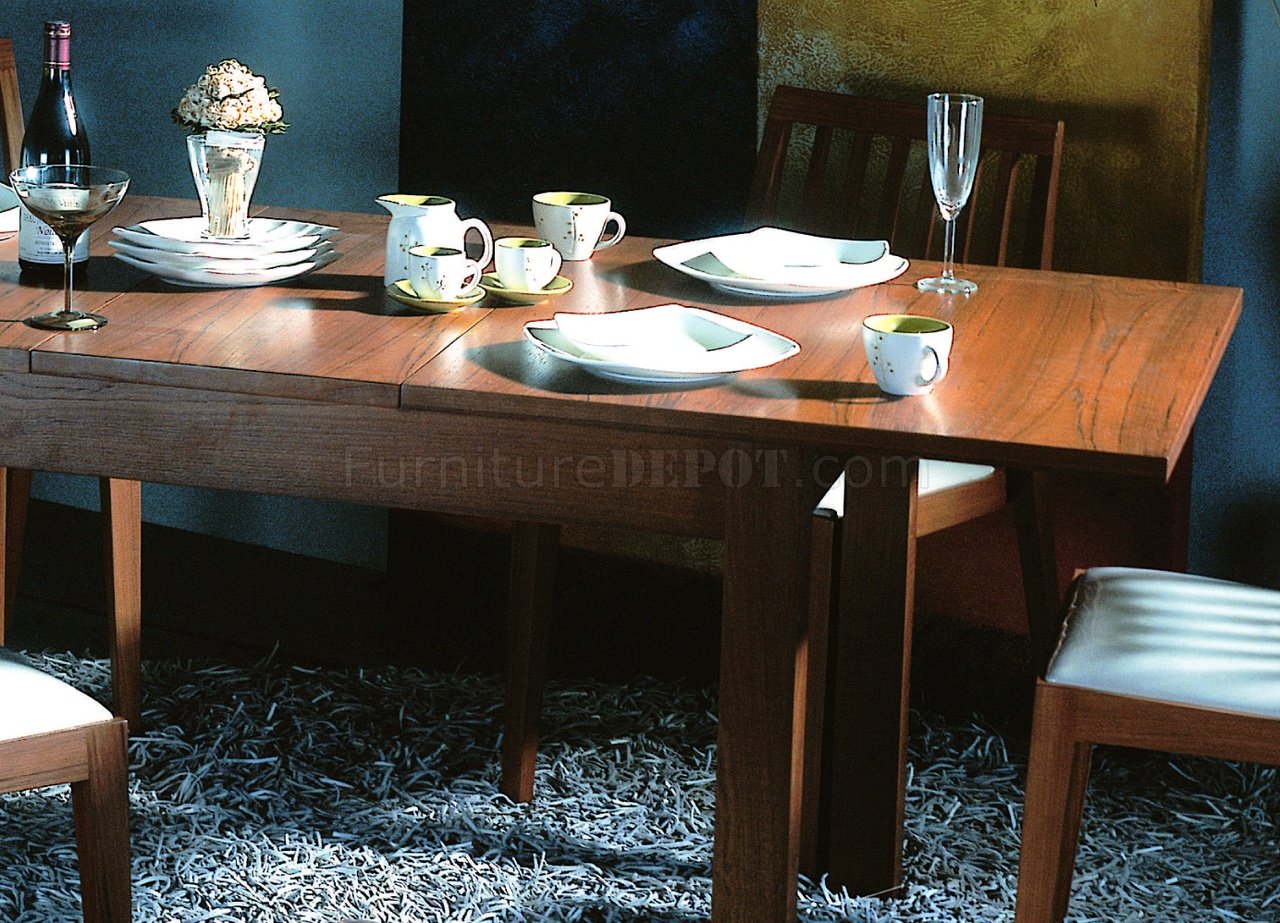 Teak Or Wenge Finish Stylish And Functional Dining Set