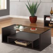 701878 3Pc Coffee Table Set in Cappuccino by Coaster