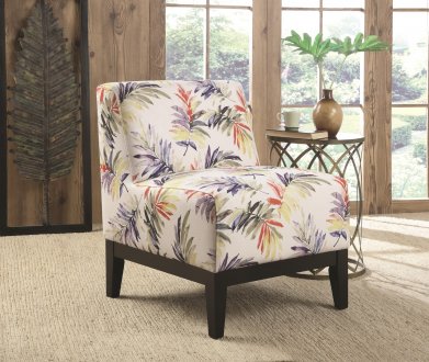 902612 Accent Chair Set of 2 in Printed Fabric by Coaster