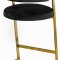 Stephanie Counter Stool 796 Set of 2 Black Velvet by Meridian