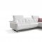 Sofia Sectional Sofa in White Leather by ESF