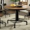 Fran Round Dining Table CM3373RT in Sand Black w/Options