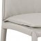 Togo Dining Chair Set of 2 in Light Gray Leather by J&M