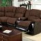 Wolcott Motion Sectional Sofa CM6557 Microfiber & Leatherette