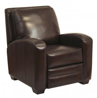 Chocolate "Bonded" Leather Avanti Modern Reclining Chair