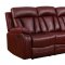 U97601 Motion Sofa in Burgundy PU by Global w/Options