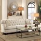 Clemencia Sofa 8380 in Neutral Fabric by Homelegance w/Options