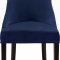 Hannah Dining Chair 774 Set of 2 Navy Velvet Fabric by Meridian