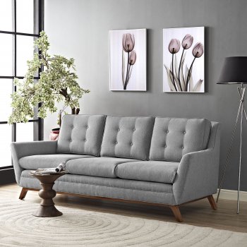 Beguile EEI-1800 Sofa in Light Gray Fabric by Modway w/Options [MWS-EEI-1800-GRY-Beguile]