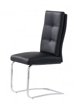 D987DC Dining Chair Set of 4 in Black PU by Global [GFDC-D987DC]