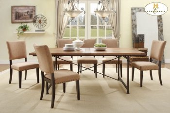 Derry 2555-84 Dining Table by Homelegance w/Optional Chairs [HEDS-2555-84 Derry]