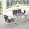 Alexis 731 Chrome Dining Table w/Glass Top & Optional Chairs