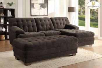 Brooks Sectional Sofa 9739CH in Chocolate by Homelegance [HESS-9739CH Brooks]