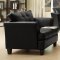 9994BLK Della Sofa by Homelegance in Black Bonded Leather