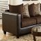 3005 Sectional Sofa in Brown Bi Cast & Microfiber