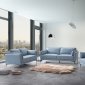 Mesut Sofa LV02387 in Light Blue Leather by Acme w/Options