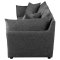 Sasha Modular Sofa 3Pc 551681 Barely Black Coaster w/Options