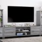 McCredmond TV Console CM5458-TV in Brushed Silver w/Options