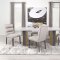 Carla Dining Table 106651 White Marble Top by Coaster w/Options