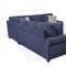 Kendrik Sectional Sofa 501545 in Blue Fabric by Coaster