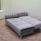 Daisy Sofa Bed Convertible in Grey Microfiber Fabric by Empire