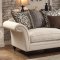 Vicarrage Sofa 8456 in Cream Fabric by Homelegance w/Options