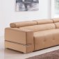 8065 Sectional Sofa Cappuccino Bonded Leather by American Eagle