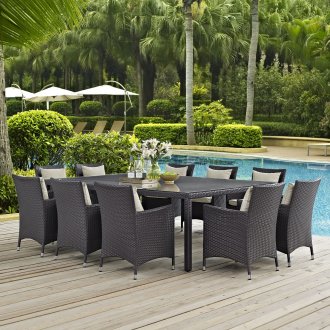 Convene Outdoor Patio Dining Set 11Pc EEI-2240 by Modway