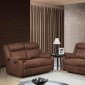 U8303 Motion Sofa in Chocolate Fabric by Global w/Options